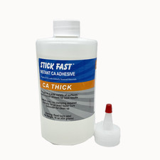 Stick Fast Thick CA Glue 16 oz Bottle Cyanoacrylate Adhesive Woodturning TMI Pro