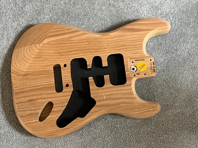 Fender American Professional II Stratocaster guitar body unfinished pine