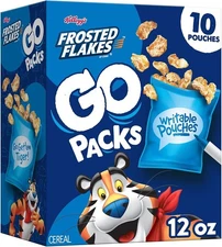 (Free Duty Tax) Kellogg's Frosted Flakes Go Packs Cereal, Kids Snacks, Lunch