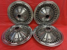 Vintage Set Of 4 197080 Dodgechryslerplymouth 15 Spoke Hubcaps Mopar