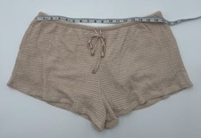 WILD FABLE Women's Shorts Size L NWT Tan Lined Shell accent on Drawstring