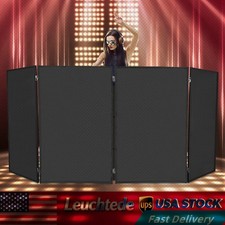 DJ Foldable Booth Panels 4-Panel Portable Facade Event Booth w/ Carry Bag
