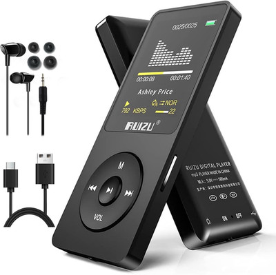 64GB MP3 Player with Bluetooth 5.3, Portable Music Player for Kids Sports Runnin