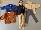 Vintage  Sindy  Boyfriend Paul Doll 1960s dressed with extra clothes made in HK
