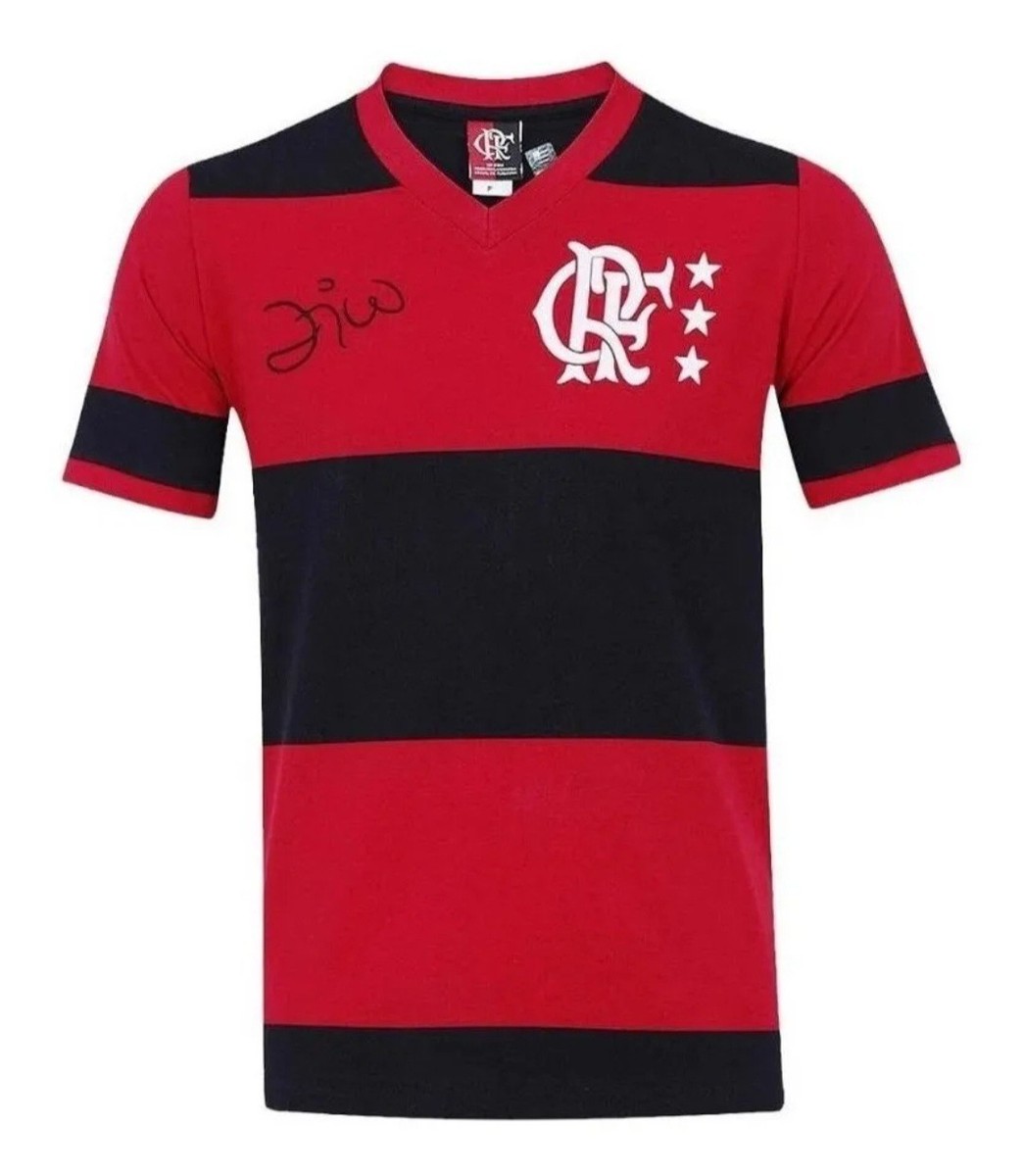 Flamengo Zico Retro Shirt 1983/84 - Black/Red | eBay