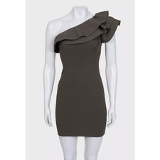 Valentino Green Elegant Ruffle Accent Dress Sz.S