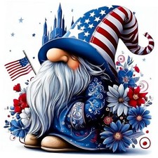 4th of July Diamond Art Kits for Adults, Independence Day Diamond ZB043