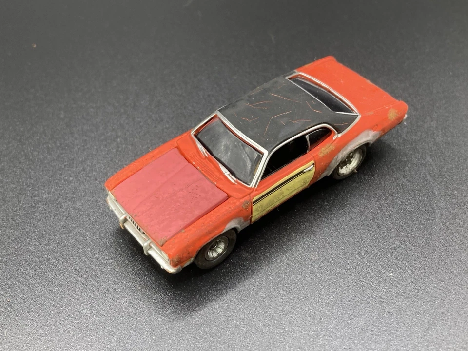 Plymouth Duster 1971 oxidado desgastado granero encontrar 1/64 diecast coche de proyecto personalizado Foto 2 de 4
