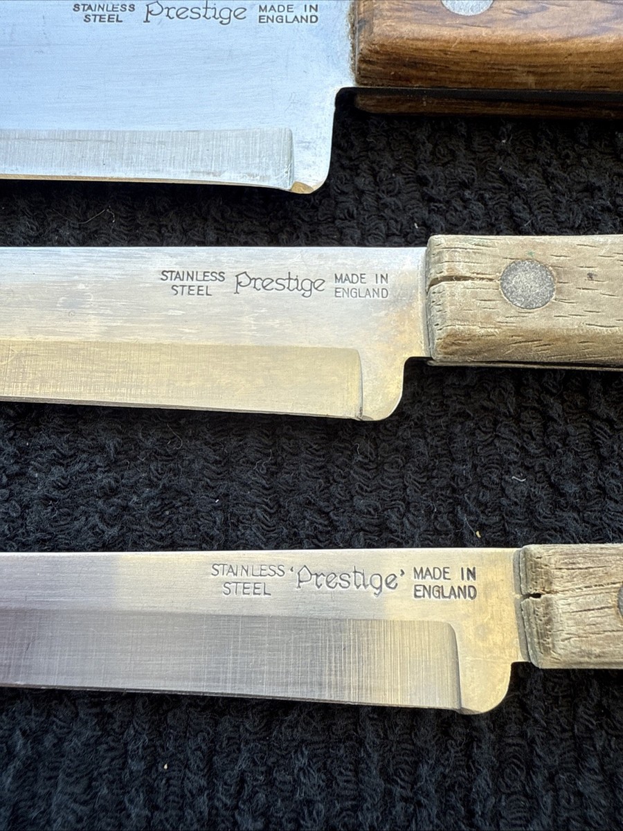 調理器具 Prestige 4 Piece Stainless Steel Knife 5 PCs Knives Stainless Steel PRESTIGE Made In England | eBay