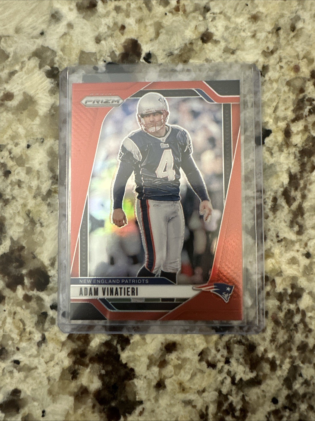 2024 Panini Prizm Adam Vinatieri Retail Red Prizm SSP #199 New England Patriots