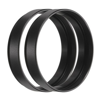 2Pcs 7mm M42 Lens Adapter Ring Extension Tube for Camera and Eyepiece, Black