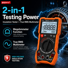 ZOYI ZT-1000R Digital Insulation Tester Multimeter 19,999C  Megohmmeter Full Kit