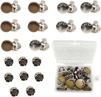 10X 17Mm Jeans KnöPfe Metall Snap Knopf Verstellbar Abnehmbar Kleidung Diy