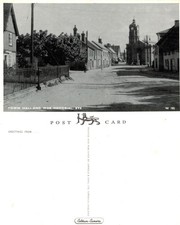 Vintage Postcard - Town Hall and War Memorial, Eye, Suffolk - UNPOSTED