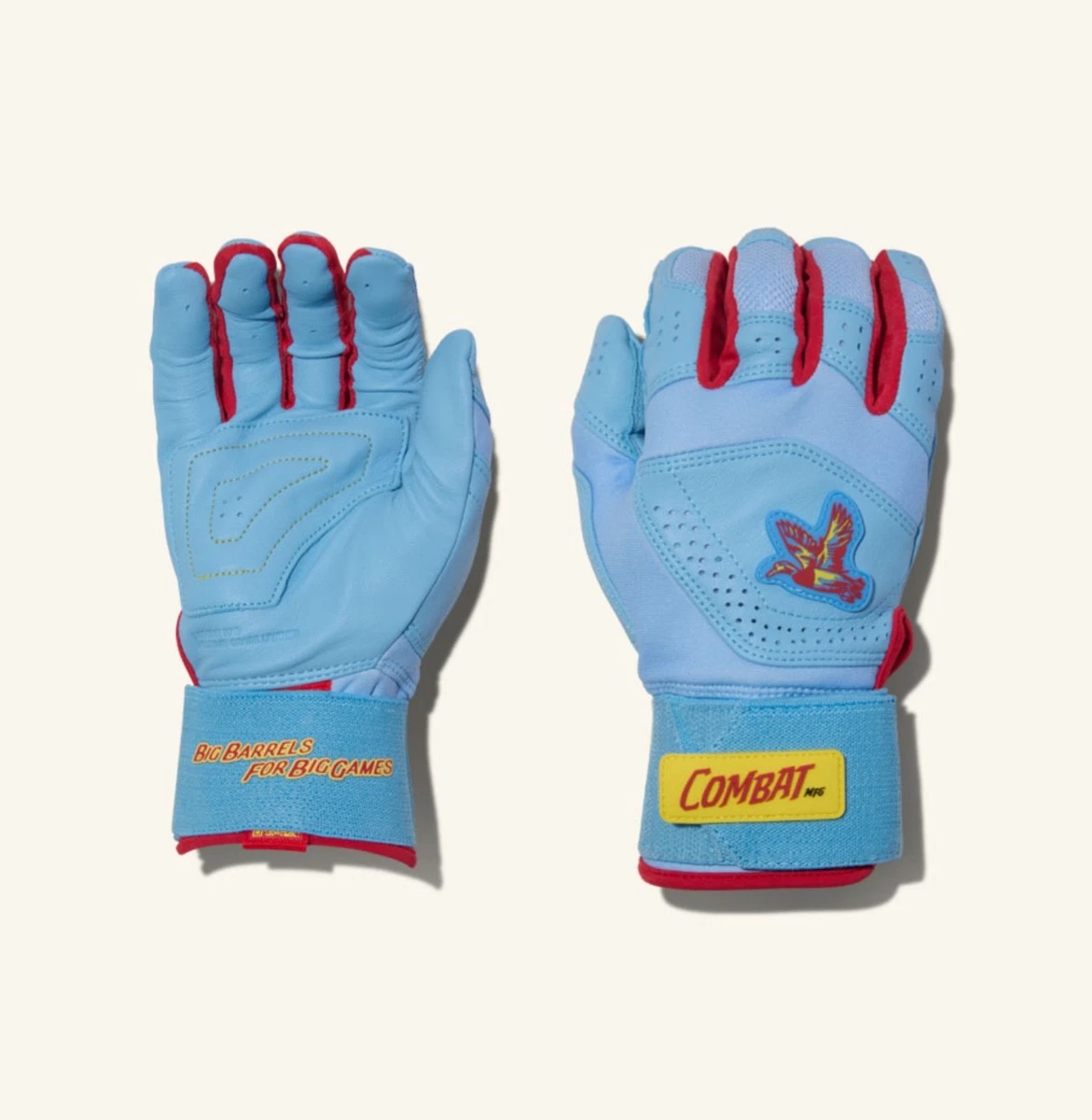 Gants De Frappe Combat Sports Premium G3 - Taille Medium - Blanc Et Néon - Baseball/Softball - Neuf