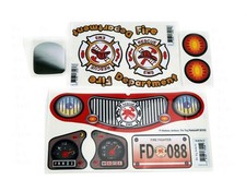 Toy Restore Decals Stickers Fits Little Tikes Cozy Coupe II Car Firetruck Decals