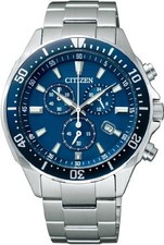 Orologio Solare Uomo CITIZEN Eco-Drive Cronografo Diver VO10-6772F Giappone N...