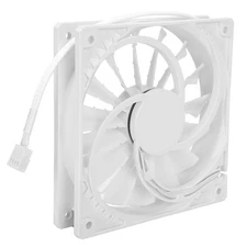 Chassis Fan High Air Volume Exhaust 15Blades 4Pin Computer Cooling White Part
