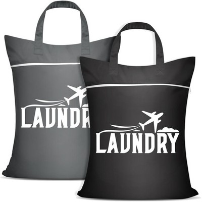 Pack of 2 Large Laundry Bag Travel, Wet Bag, Laundry Bag with Handle & Zip, W...