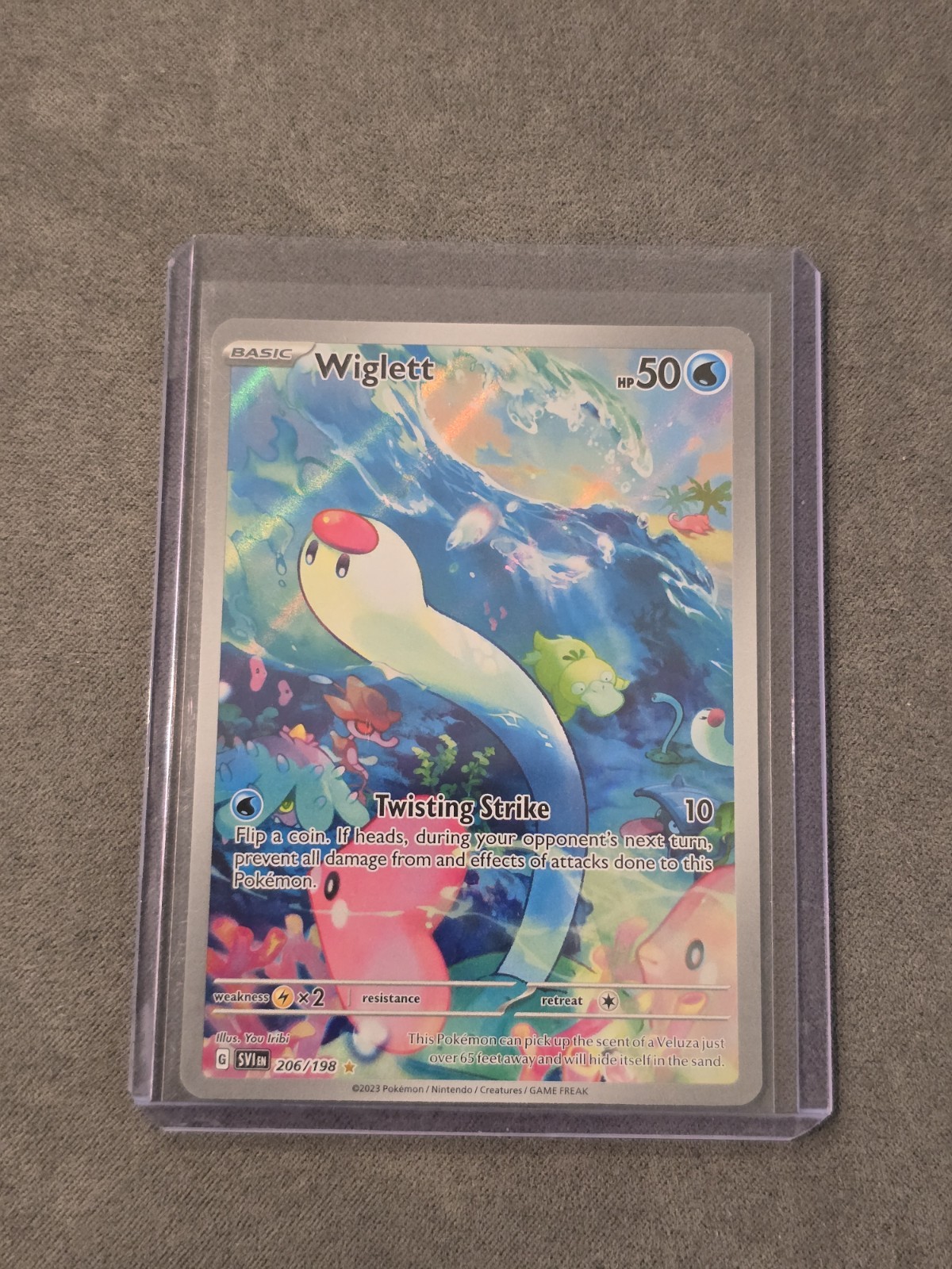 Wiglett 206/198 Pokemon SV01: Scarlet & Violet Base Set Illustration Rare NM