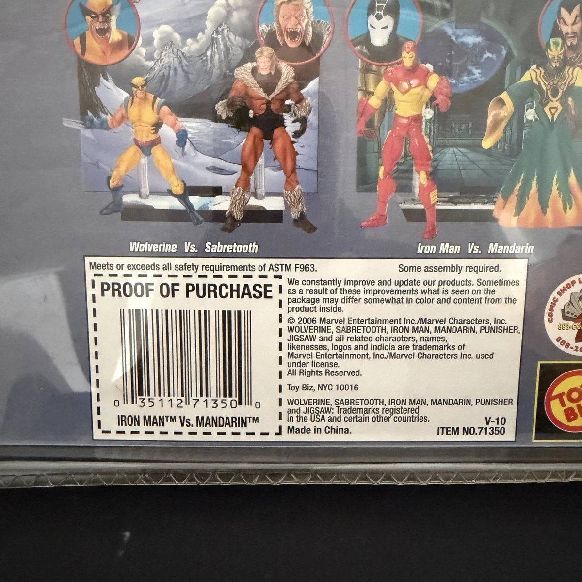 Iron Man vs Mandarin variant Marvel Legends Face Off series Toy Biz