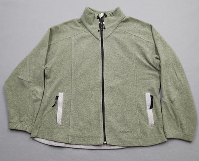 Schoffel Jacket Womens Size 46 Green Full Zip Fleece Sweater Outdoors Hiking XL