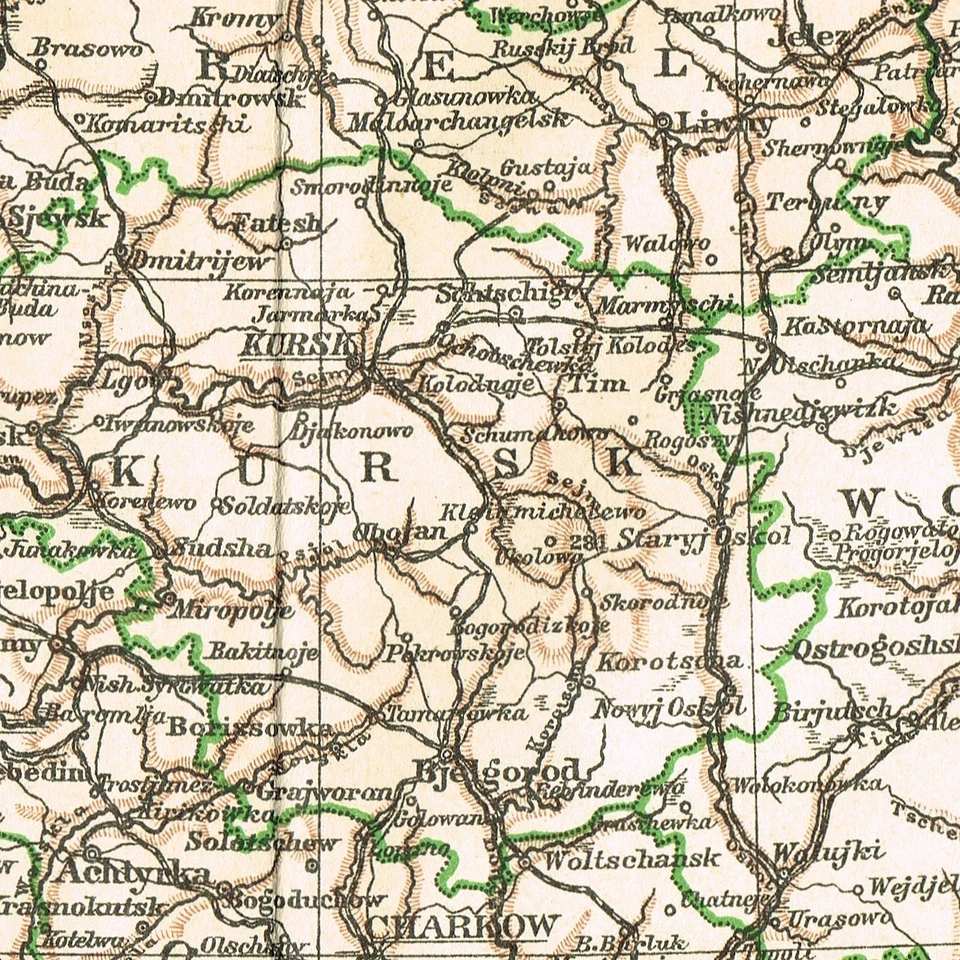 1911 Ukraine Southern Russia Crimea Poltava Podolie Kyiv Odessa  Original MAP - Image 4 of 4