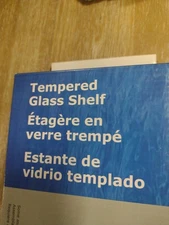 4" x 18" Rectangle Clear Tempered Glass Shelf - Flat Edge -approx 1/4" thick