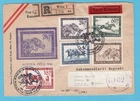 AUSTRIA R expres FDC horses 1946 Wien to Bern, Switzerland
