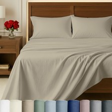 California Design Den 100 Egyptian Cotton Sheets King Size Deep Pocket Set ...