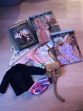 American Girl Pleasant Company Doll Outfit, Books, DVD Accessories Lot