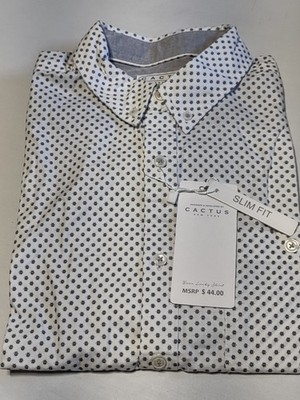 NWT - CACTUS of NY - Men's SS Button Up Shirt - Multicolored - Size Medium