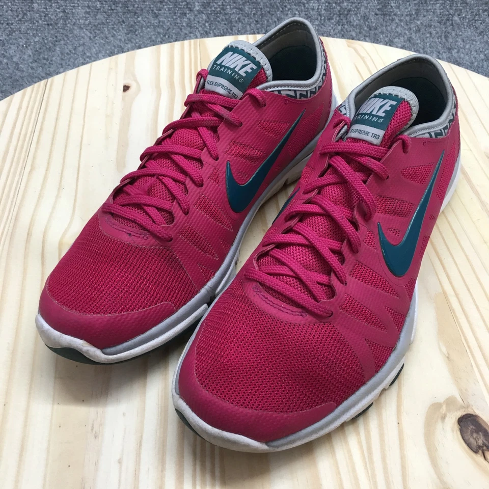 Nike Shoes Womens 10 Flex Supreme TR3 Training Sneakers Pink Mesh 683138-603 - Image 3 of 4