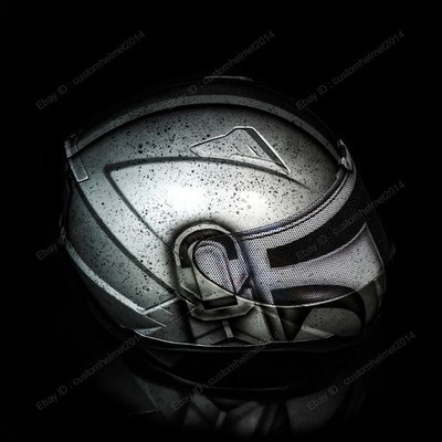 dot mandalorian motorcycle helmet Custom Motorcycle Helmet Superbike Motorbike Biker Rare Mandalorian Mando  MO22