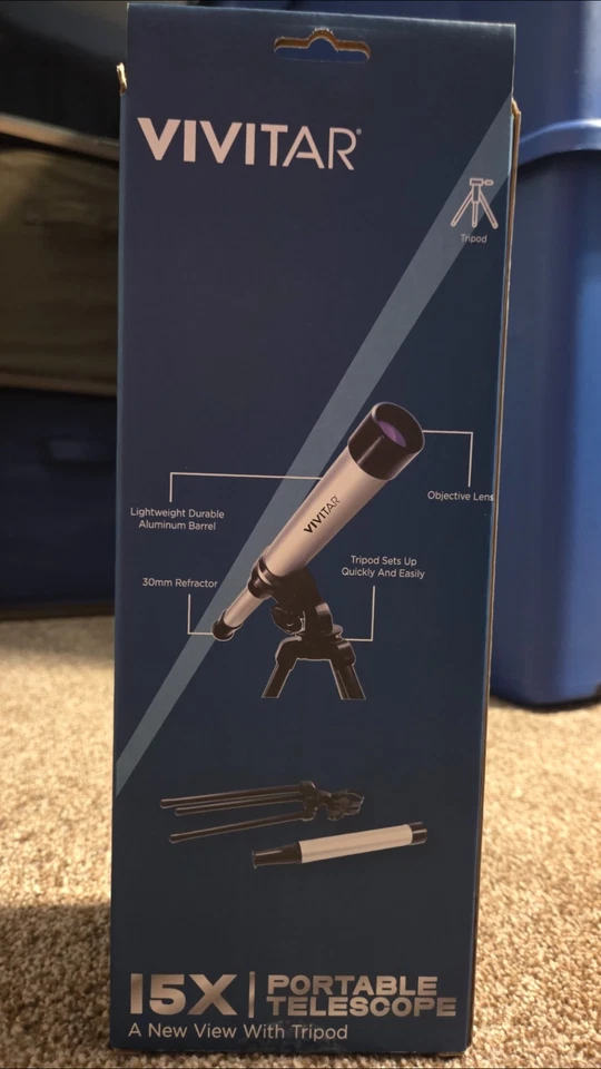 Vivitar Portable Telescope with Tripod EASY TO SETUP - Image 4 of 4