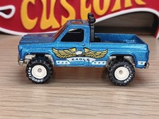 Vintage Hot Wheels Bywayman Blue with White Hub Real Riders Original Nice