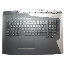 Palmrest Backlit UK Keyboard For ASUS 13NB0EU1P1XX11 Black and Gray Top Case