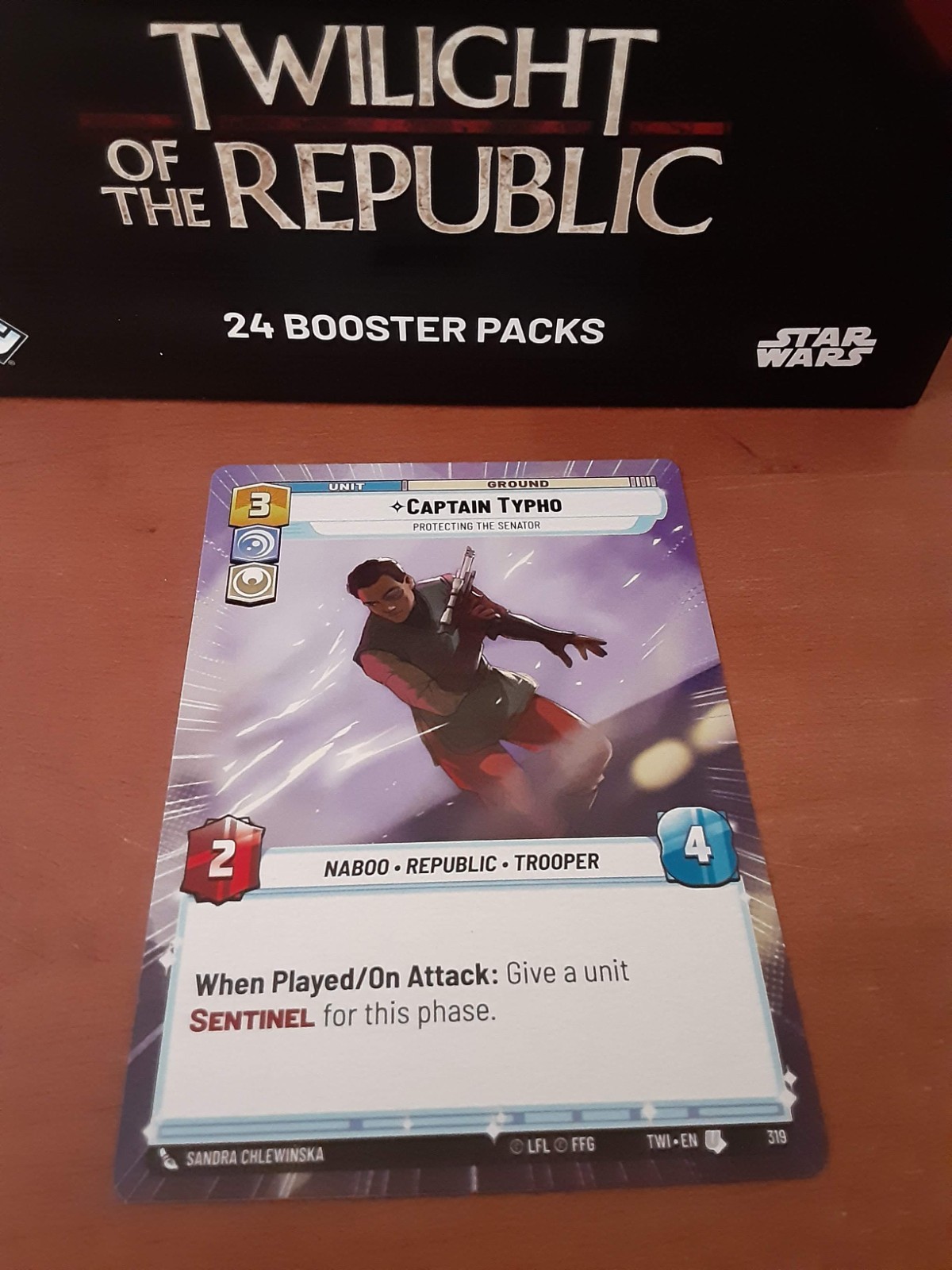 Star Wars Unlimited TCG Twilight Republic HYPERSPACE Captain Typho #319