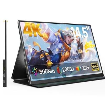 UPERFECT 14.5'' 4K Portable Monitor 3840*2400 16:10 Second Screen For Switch Xbox