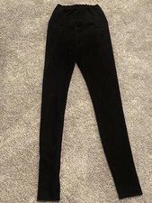 Aritzia Wilfred Free Daria Black Faux Suede Pull-On Wide Waistband Leggings XXS