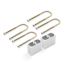 Universal Leaf Spring Lowering Block Kit, 2-1/2" Wide, 5" Long, Zinc 4 Inch
