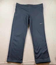Nike KO Poly Fleece Training Pants Mens Medium Blue Therma Fit Sweatpants READ