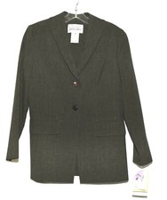 Lois Snyder Dani Max Charcoal Womens Lightweight Blazer Jacket Size 8p Nwt Usa