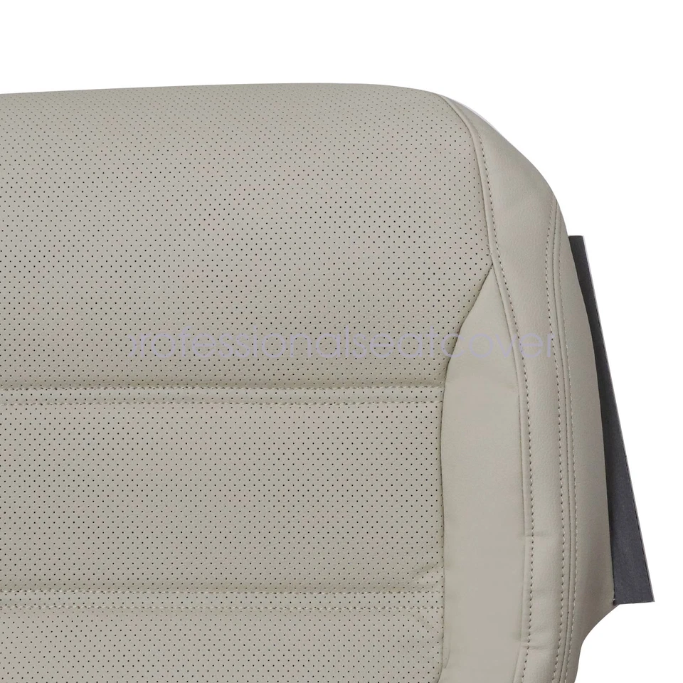 Cubierta de asiento de cuero tostada para parte inferior del conductor de repuesto para Volkswagen Jetta 2011-17 Foto 3 de 4