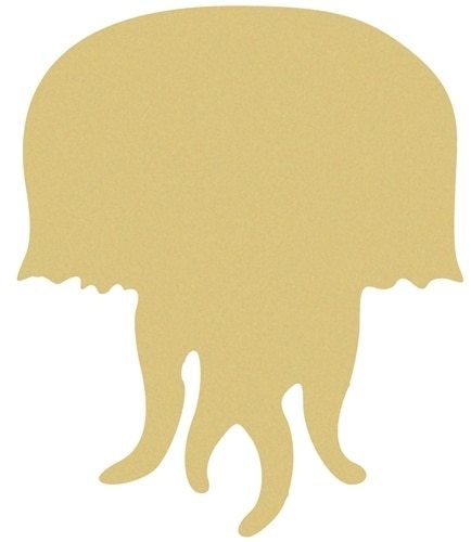 Wood Jellyfish Shape, Unfinished Shape, Wood Cutout, Wooden Paintable Craft - Picture 1 of 1