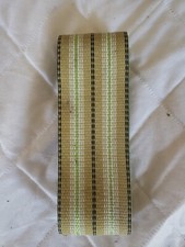 Vintage Re-Web Kit Lawn Chair Webbing Unknown Length Tan Green White Stripe