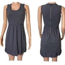 J. Crew Sleeveless Casual A-Line Dress Zipper Back in Grayish Blue Color Size XS