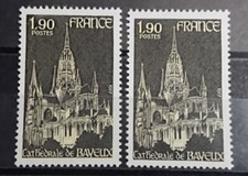France Variété De Couleur Timbre N° 1939 (Nuance De Couleur Jaune) Neuf**/ 1977