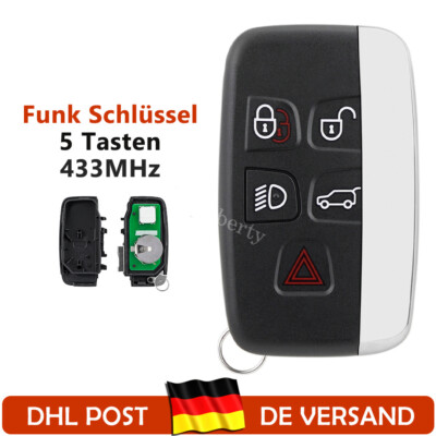 Funk Schlüssel 433MHz Für Land Rover LR4 Range Rover Evoque Sport Discovery