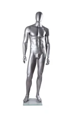 Silver Male Mannequin Matte